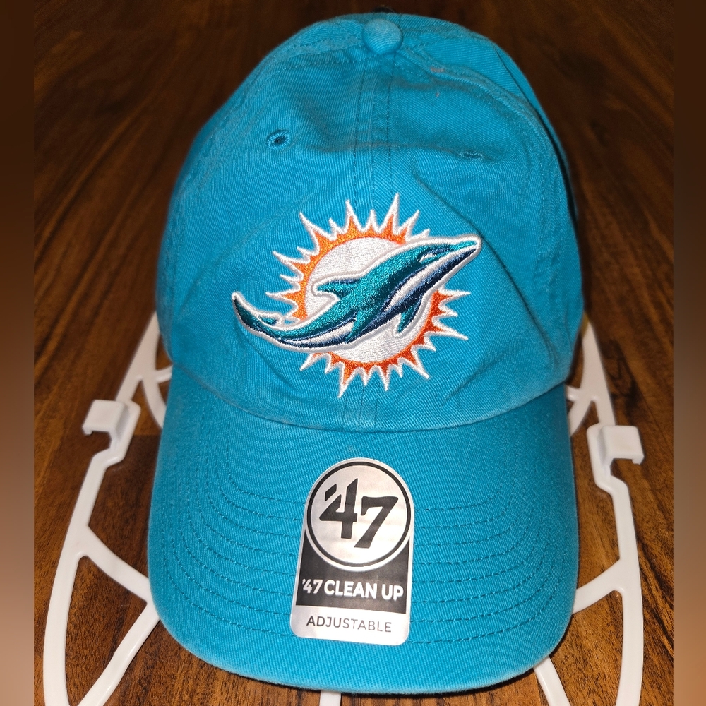47 Brand Teal Dolphins Cap, New With Tags